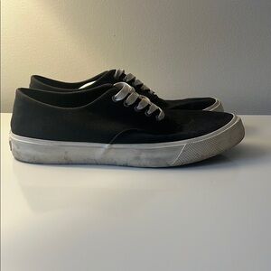 Sperry Black and White Sneakers with Minimalist Design 7.5